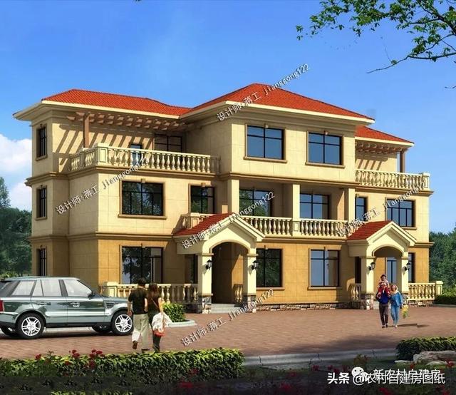 推薦5套農村兄弟雙拼別墅，2款共用堂屋，主體最低單戶20萬起就能建，很合算。