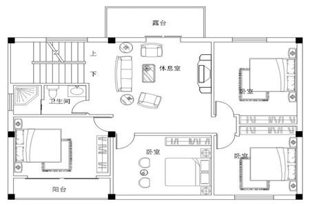 10.0x10.1米三層農(nóng)村自建房，造價(jià)在30萬(wàn)以?xún)?nèi)。