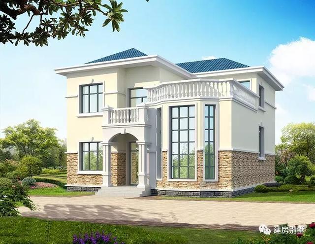 經典二層農村小樓設計圖，造價25萬以內，經濟又實用，還等什么快來建吧。