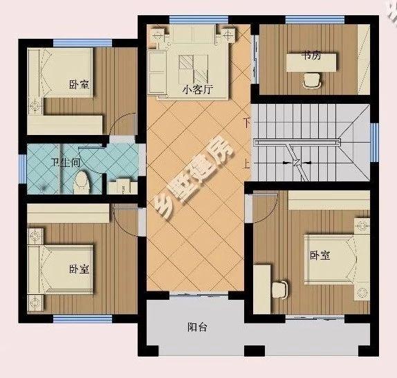 106平三層經典歐式別墅設計圖，時尚大氣，養老就選這套。