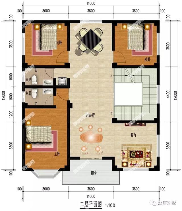 兩款開間11米的三層農村自建房，經濟美觀，30萬都能拿得下來。