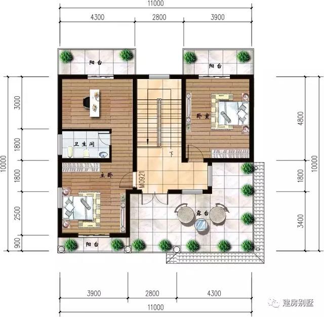 兩款開間11米的三層農村自建房，經濟美觀，30萬都能拿得下來。