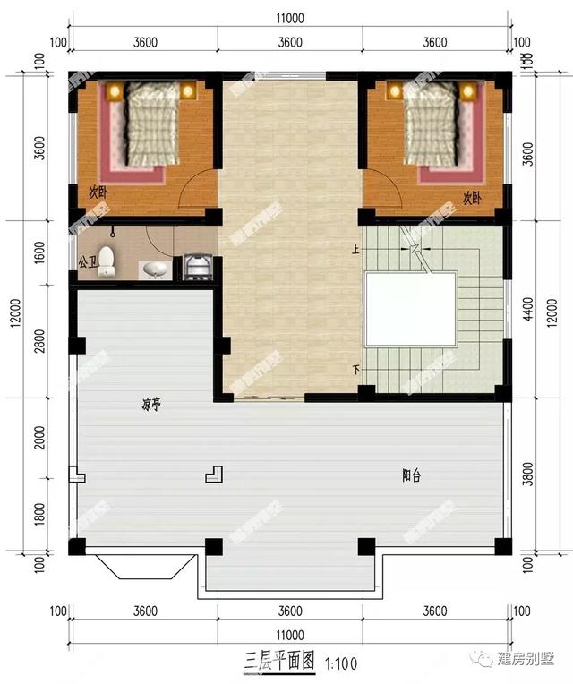 兩款開間11米的三層農村自建房，經濟美觀，30萬都能拿得下來。