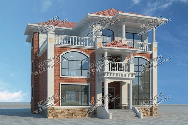 占地131平三層農村自建房，兩種外觀配色方案，無論哪種都是不易過時。