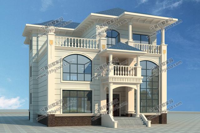 占地131平三層農村自建房，兩種外觀配色方案，無論哪種都是不易過時。