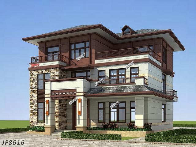 三款新中式別墅設(shè)計圖，無論選哪一棟建在農(nóng)村，你的房子是最靚眼的。