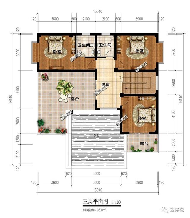 私人定制的三層現代別墅，非常有氣質有格調，建棟在老家絕對萬里挑一。