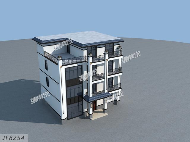 四層中式別墅，多窗多露臺，真是美到我了！