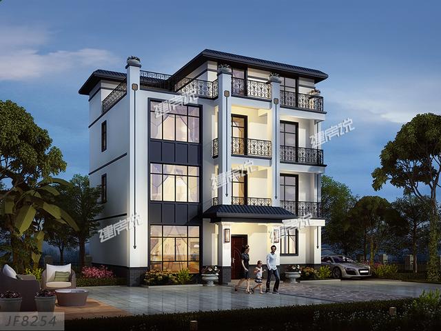 四層中式別墅，多窗多露臺，真是美到我了！