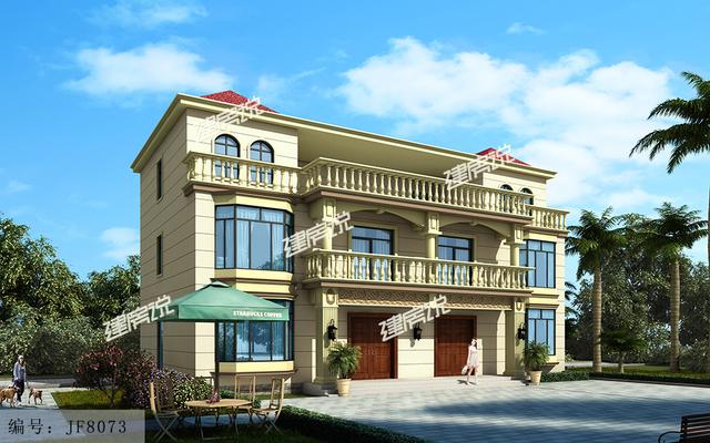 湖南兄弟建三層雙拼戶型設(shè)計(jì)圖，房子蓋好以后，村民都來(lái)串門，美極了！