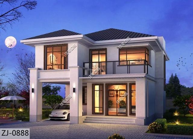 精選22套農村別墅設計圖，帶半開放式車庫，隨便建一棟，十里八鄉的人都繞路來看。