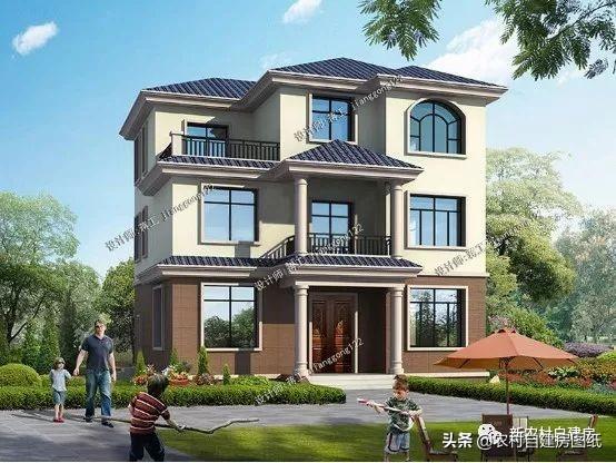 占地110平三款農村自建房，外觀舒適大氣，室內布局也是好戶型，造價也不高。