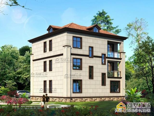 占地147三層農村別墅設計圖，戶型方方正正，符合傳統審美，喜歡的朋友可以留作參考。