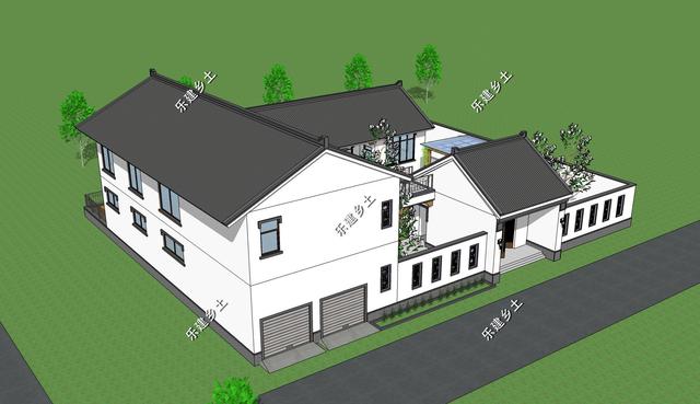 占地327平的中式三合院住宅設計圖，百年傳承，融合創新。