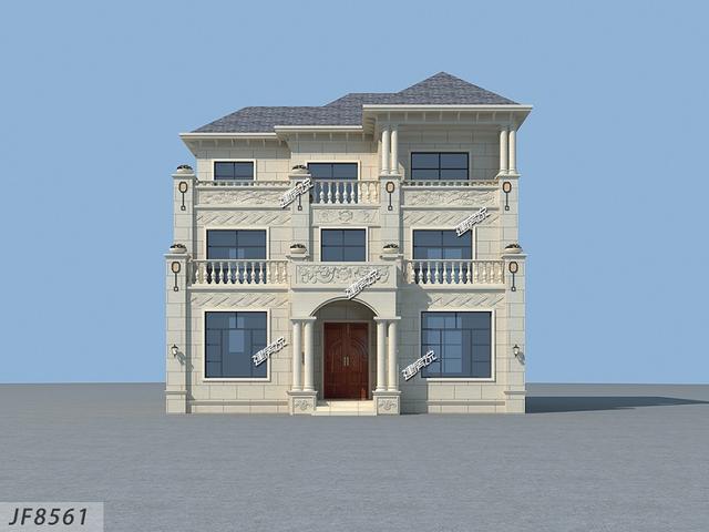 占地134米三層農村自建房，外觀清新靚麗，建棟在老家，絕對氣質凸出。