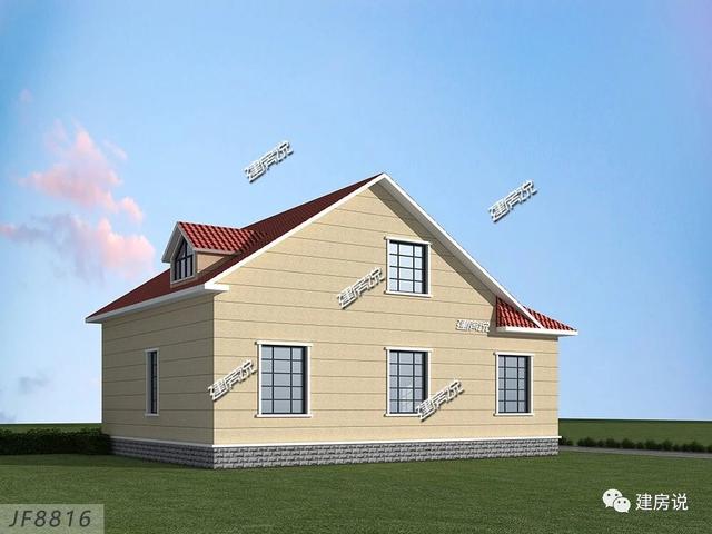 占地149平實用兩層別墅設計圖，造型獨特，26萬拿下，村里人人都來串門。