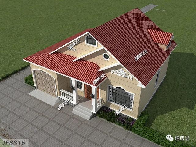 占地149平實用兩層別墅設計圖，造型獨特，26萬拿下，村里人人都來串門。