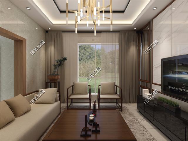 在滿是歐式洋樓的農村里，建一棟這樣的現代風格住宅一定很亮眼！