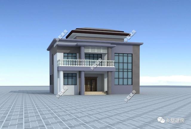 三層現代風農村自建別墅，主體造價只要36萬元，鄰居們都來串門。