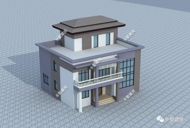 三層現代風農村自建別墅，主體造價只要36萬元，鄰居們都來串門。