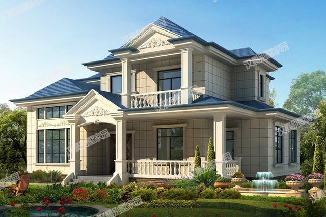 新款二層農(nóng)村小別墅，兩種方案設(shè)計，車庫+堂屋+復(fù)式中空，你喜歡嗎？