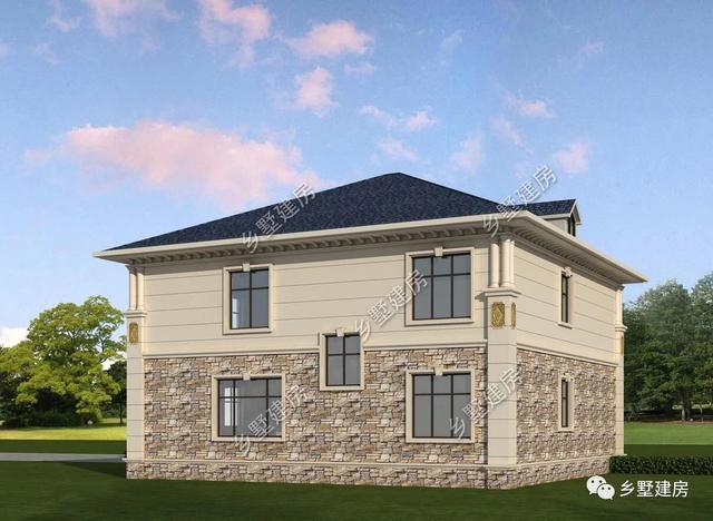 55萬二層歐式別墅設計圖，奢華優雅，美觀實用，真是越看越有韻味！