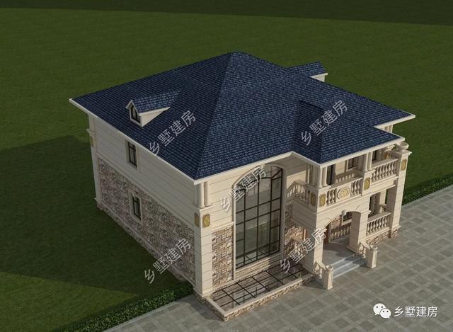 55萬二層歐式別墅設計圖，奢華優雅，美觀實用，真是越看越有韻味！