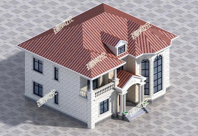 占地147平方米的二層鄉(xiāng)村小樓設計圖，花20多萬就能建成！