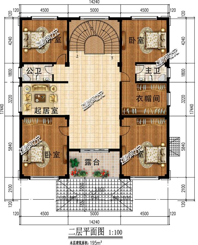 占地223平三層新中式別墅，蓋在青山綠水間，一定是一道再靚麗不過的風景線了。