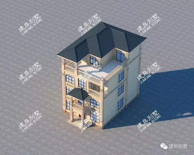 9×13米的四層鄉(xiāng)村別墅設(shè)計(jì)圖，大堂屋設(shè)計(jì)，辦喜事擺酒特方便