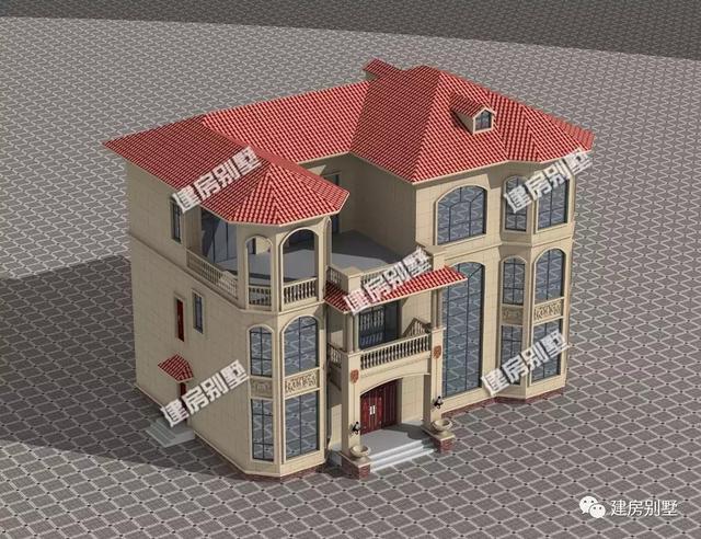 帶堂屋設計的農村豪華住宅，一輩子就建一棟就夠了。