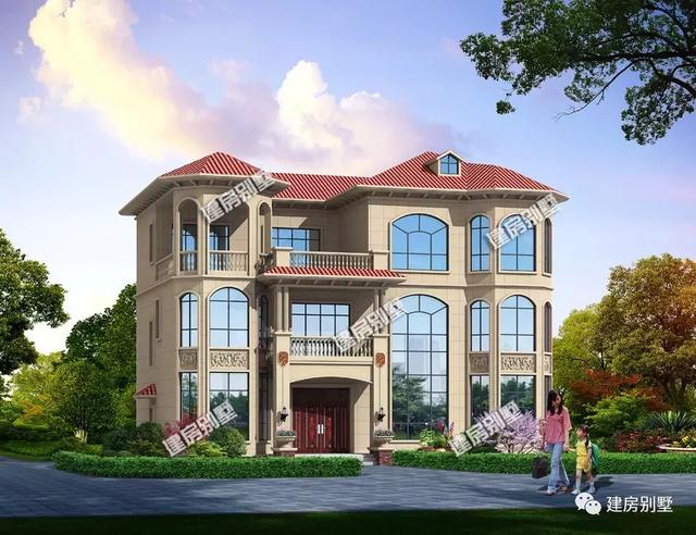 帶堂屋設計的農村豪華住宅，一輩子就建一棟就夠了。