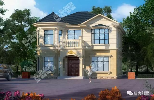 顏值滿分、布局實用的兩棟二層自建房，采用多邊形窗戶設計，住著更舒適。