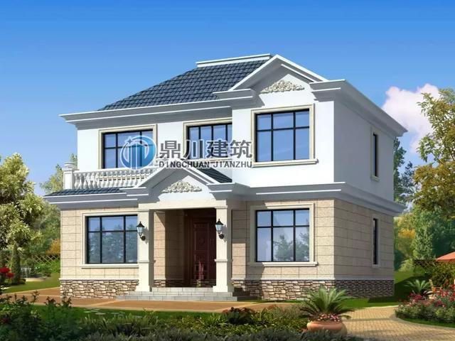 二層帶堂屋農村自建房，簡潔大方又不落俗套，布局合理，農村建房不再愁！