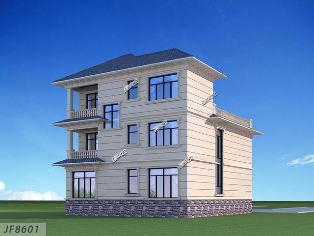 占地134平的三層歐式小樓設(shè)計(jì)圖，據(jù)說(shuō)花了30來(lái)萬(wàn)，建的很驚艷！