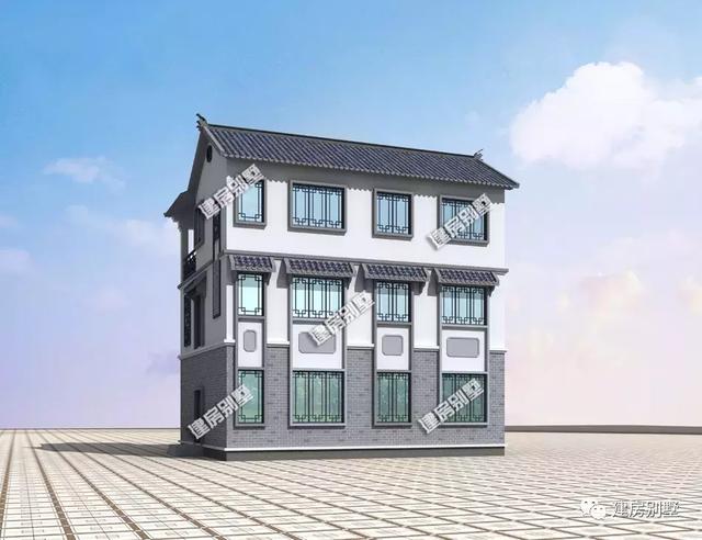 占地146平的三層新中式別墅設計圖，簡約自然，漂亮和實用都有。