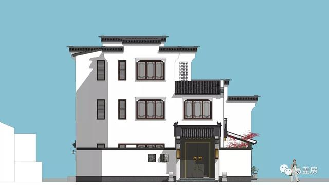 15.9m×11.2m三層新中式別墅，56萬建成，過起了江南鄉(xiāng)村生活。