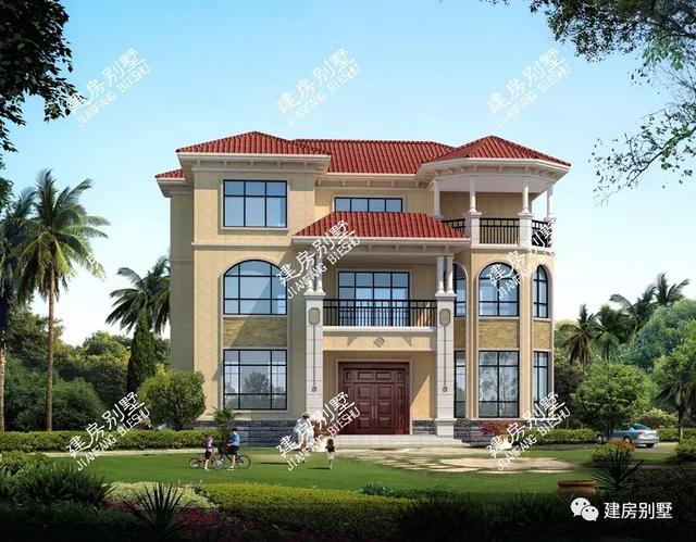 建房子就要選歐式的，時尚大氣，第一款帶堂屋設計，更適合江西和湖南這兩個地方的農村