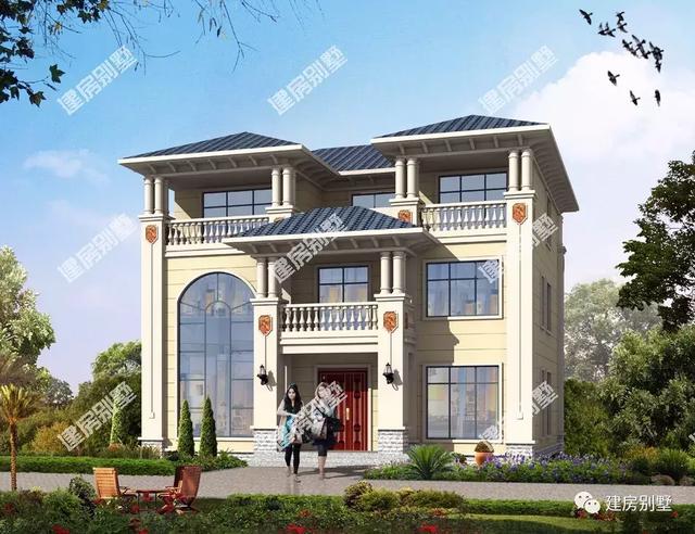 3款面寬都是13米的農村別墅設計圖，兩層三層的都有，造型和布局簡直是一百分。