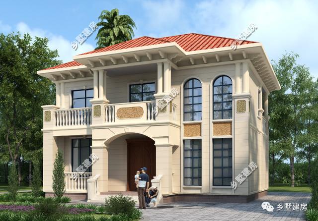 現代的歐式三層大自建別墅設計圖，大氣時尚，看一眼就非常喜歡。