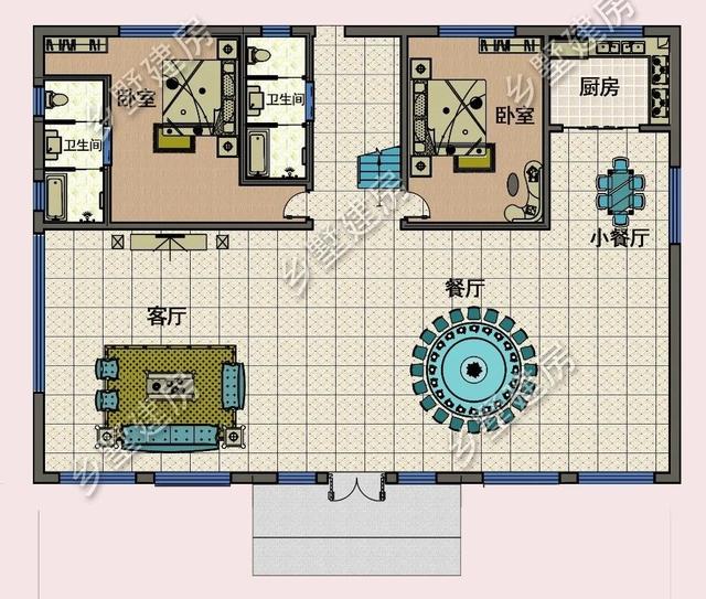 現代的歐式三層大自建別墅設計圖，大氣時尚，看一眼就非常喜歡。