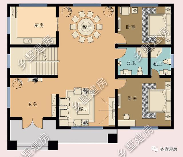 46萬三層歐式別墅設(shè)計(jì)圖，外觀精致漂亮，看了都心動(dòng)。