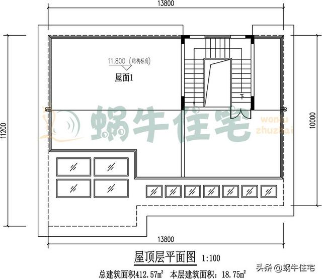 三層現代平屋頂別墅設計圖，簡單實用，人人都喜歡。