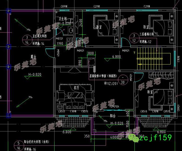 3棟帶車庫(kù)且風(fēng)格也相同的三層別墅，大氣簡(jiǎn)約，你更喜歡哪一款呢？