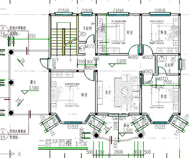 3棟帶車庫(kù)且風(fēng)格也相同的三層別墅，大氣簡(jiǎn)約，你更喜歡哪一款呢？