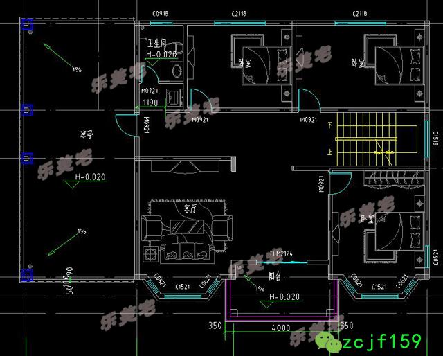 3棟帶車庫(kù)且風(fēng)格也相同的三層別墅，大氣簡(jiǎn)約，你更喜歡哪一款呢？