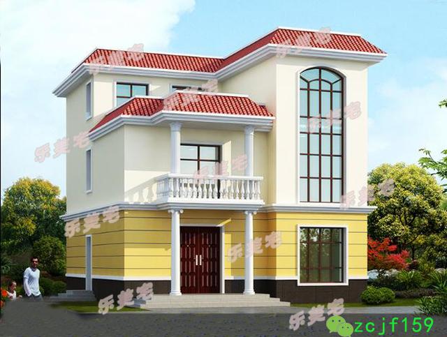 平屋頂三層農村自建房，活動空間大，住得也舒服。