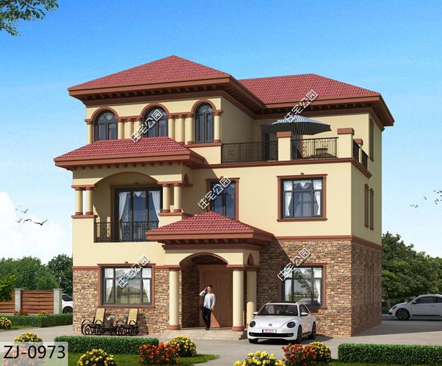 11.6X11.3米三層農村別墅設計圖，婆家為我準備的新房，太贊了！