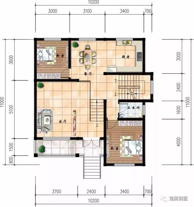 兩款帶地下室的三層農村自建房，第二棟豪華氣派，人人都想建。