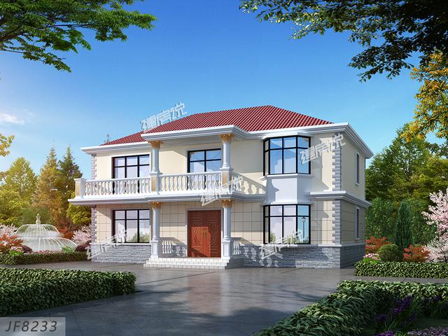 花30萬蓋了棟二層漂亮別墅，非常有面子！